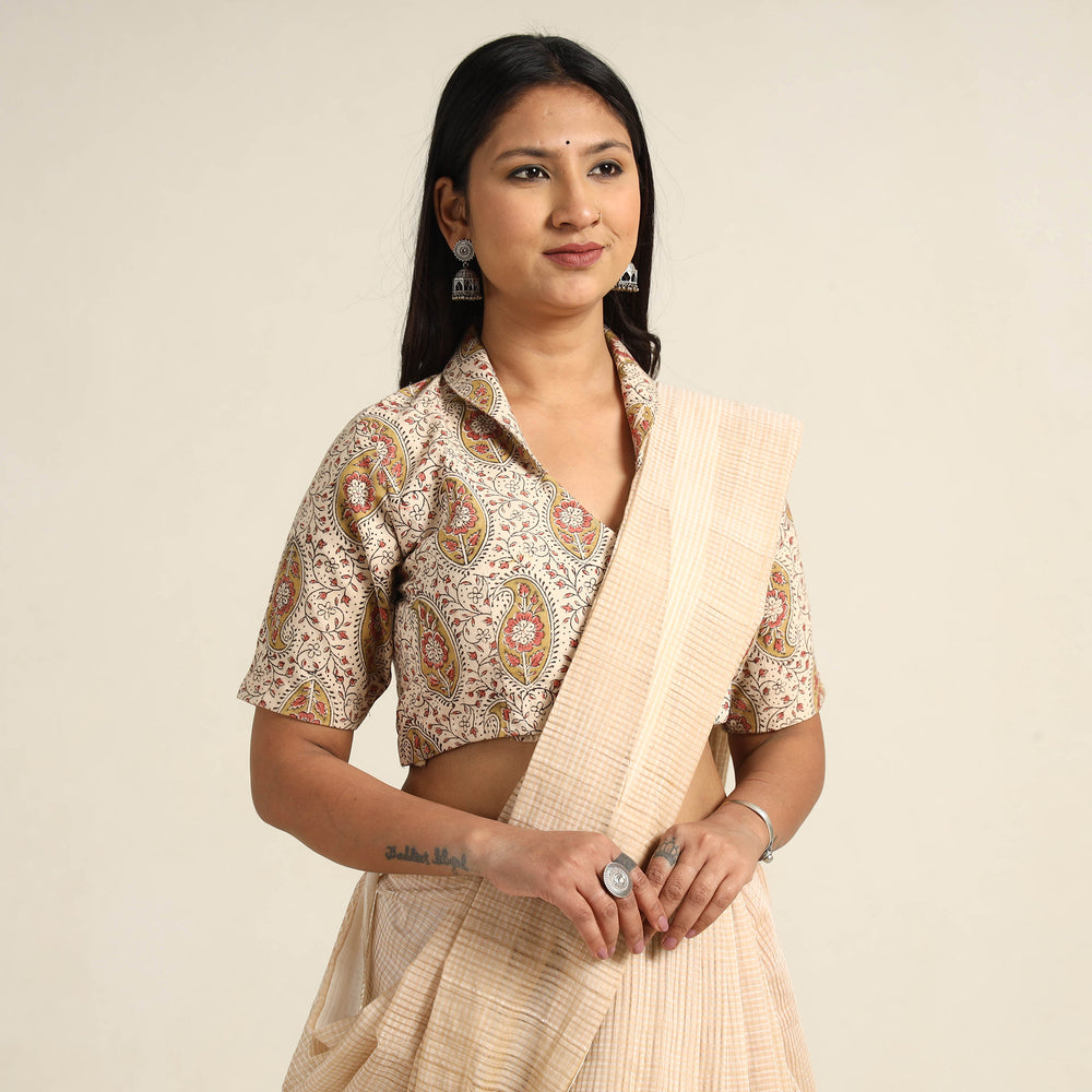 kalamkari stitched blouse 