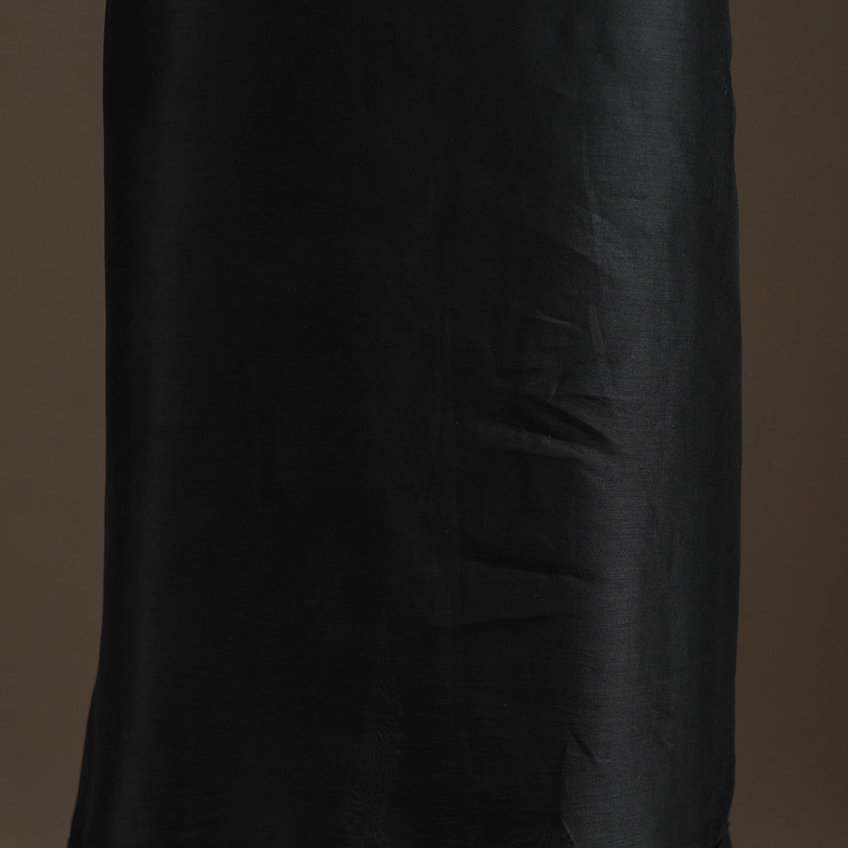 Black - Handpainted Srikalahasti Handloom Chanderi Silk Unstitched Kurta (2.3M) 14