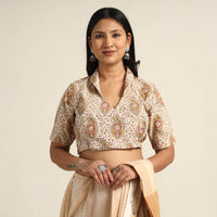 kalamkari stitched blouse 