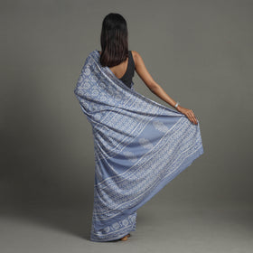 Buy Pure Cotton Bagru Print Saree for Women Online at iTokri.com