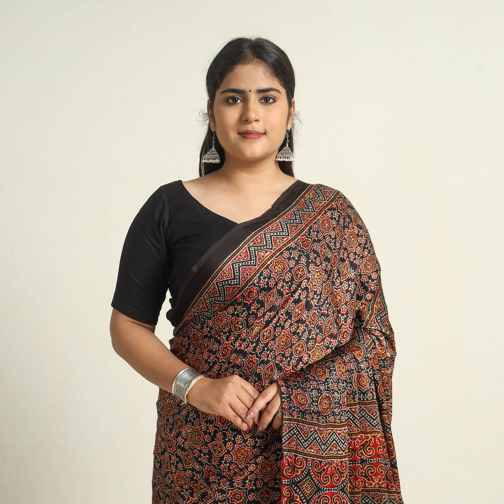 Ajrakh Saree