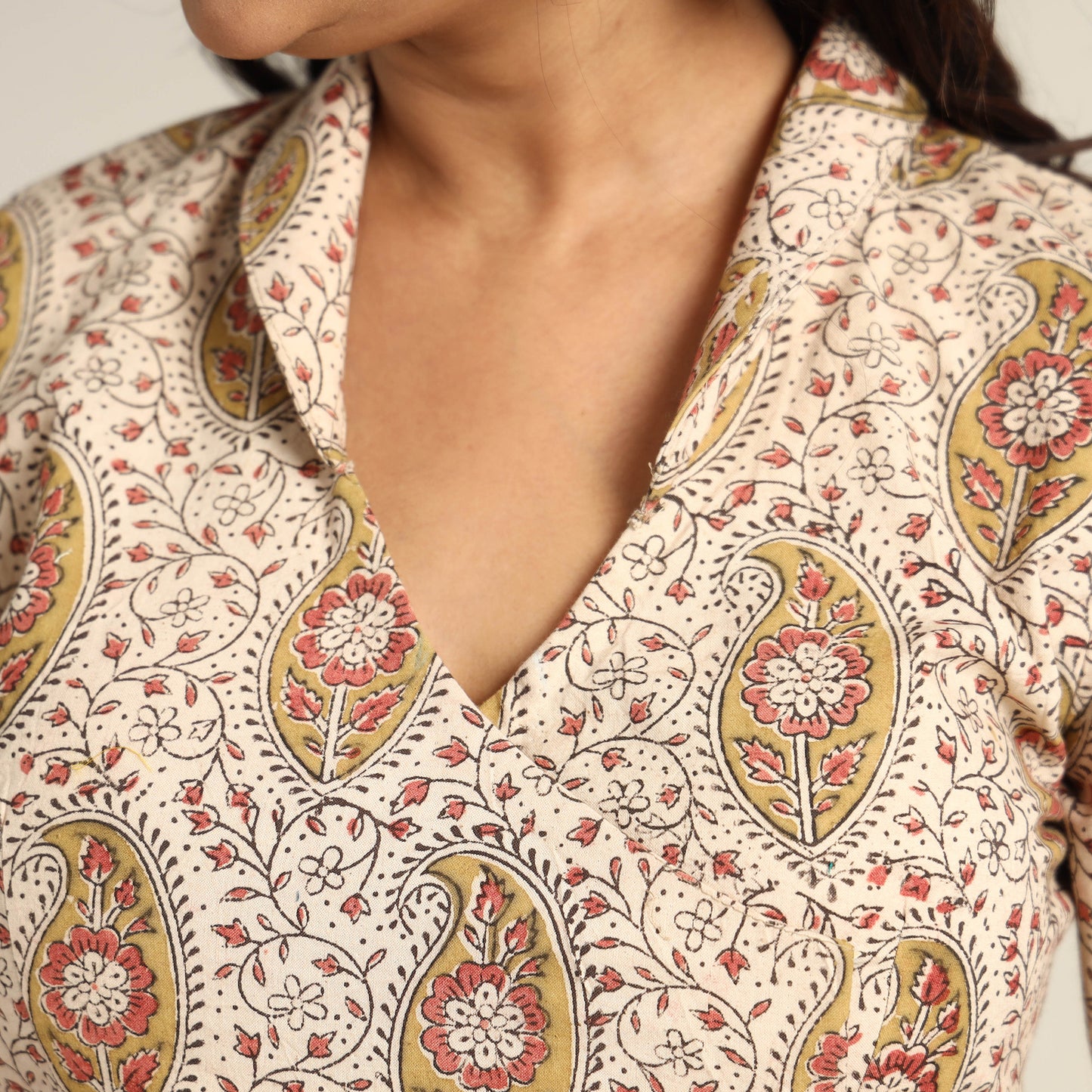 kalamkari stitched blouse 