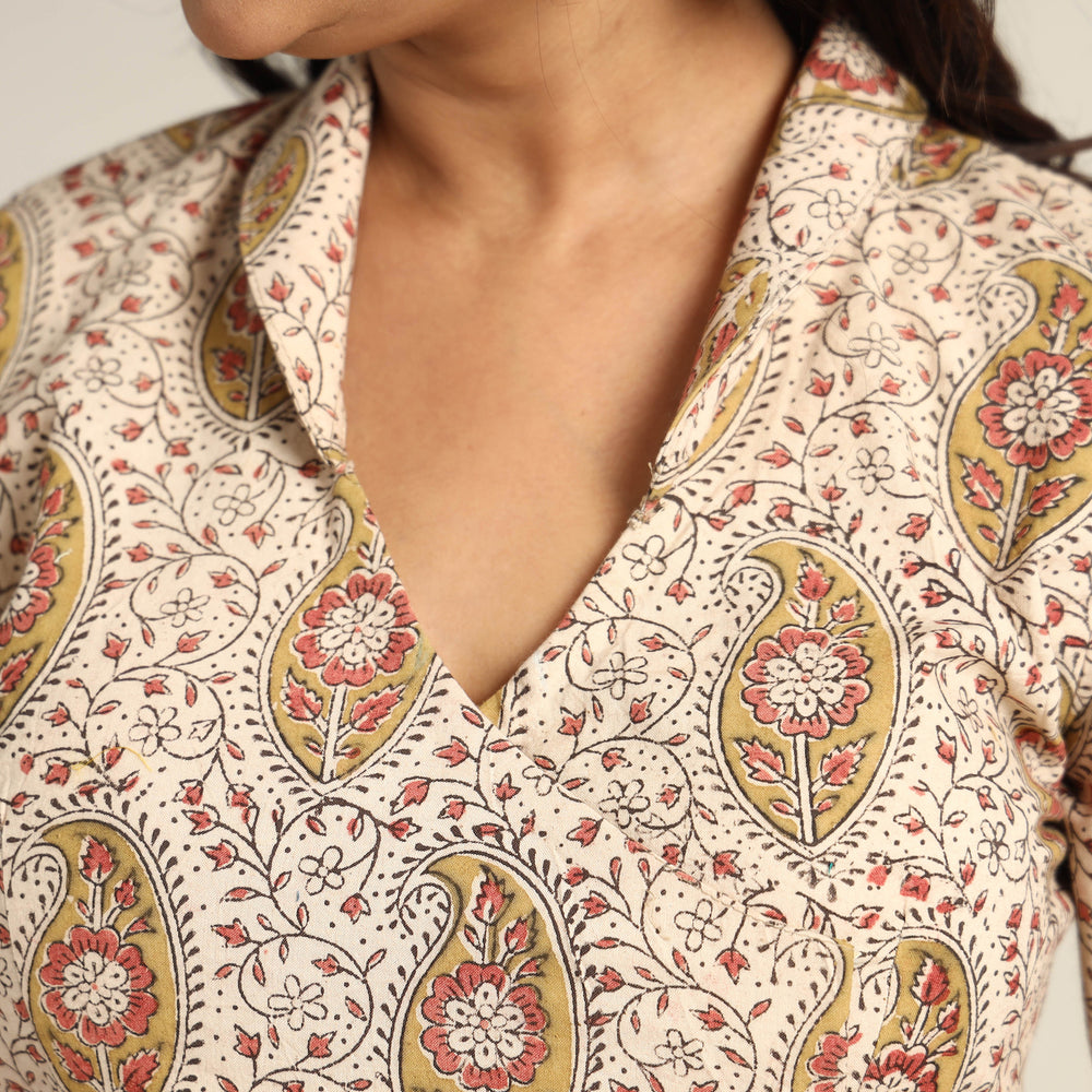 kalamkari stitched blouse 