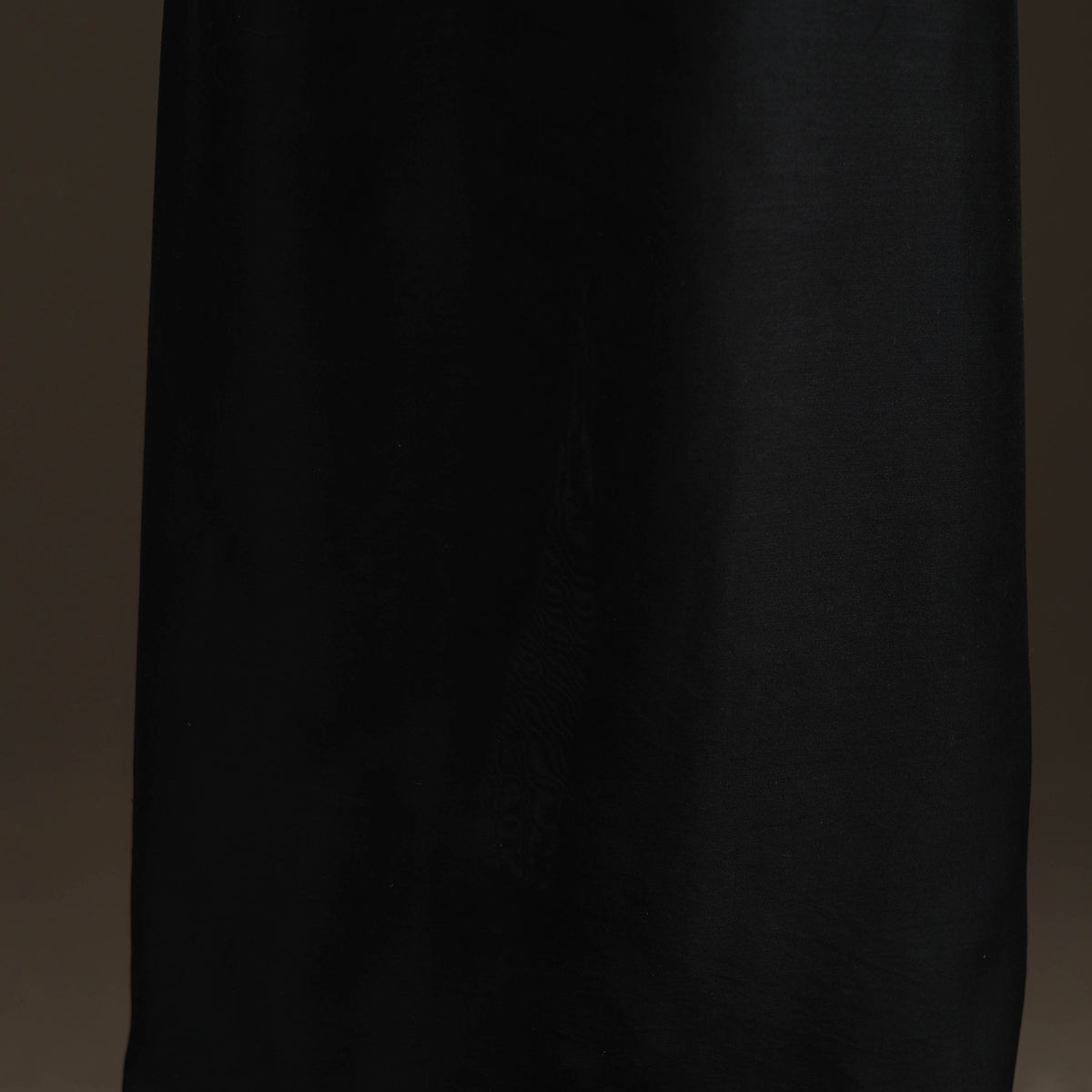 Black - Handpainted Srikalahasti Handloom Chanderi Silk Unstitched Kurta (2.3M) 15