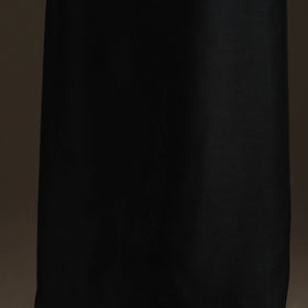 Black - Handpainted Srikalahasti Handloom Chanderi Silk Unstitched Kurta (2.3M) 15
