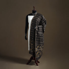 Akola Dabu Hand Block Print Chanderi Silk Handloom Dupatta 09