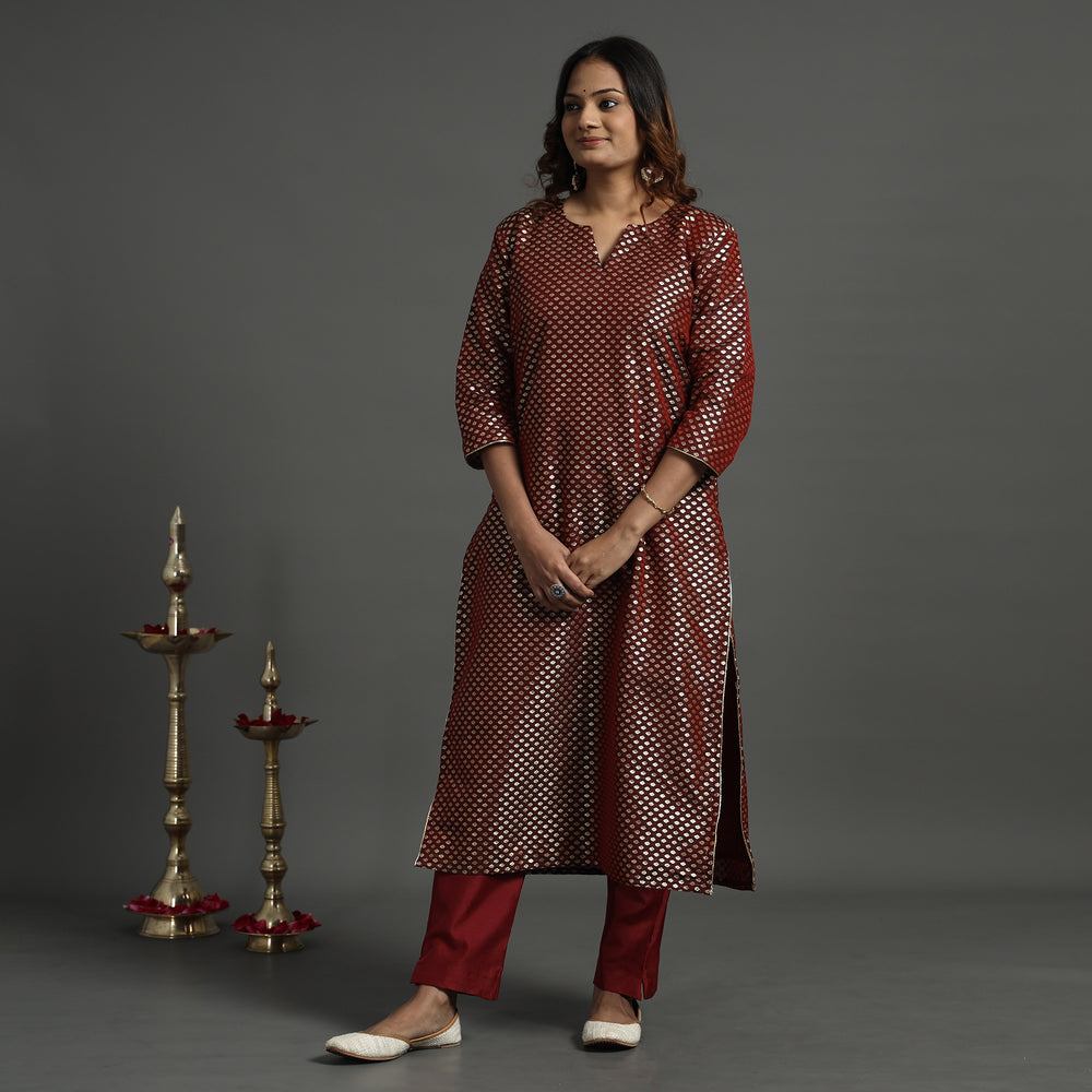 Banarasi Silk Kurta with Pant Set
