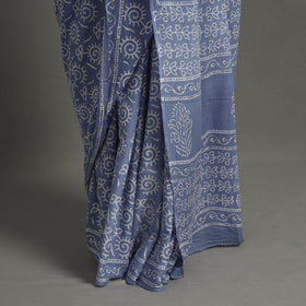 Buy Pure Cotton Bagru Print Saree for Women Online at iTokri.com