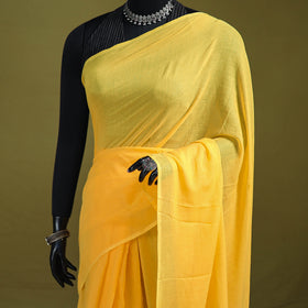 Plain Pure Mul Cotton Ready To Wear Saree 12