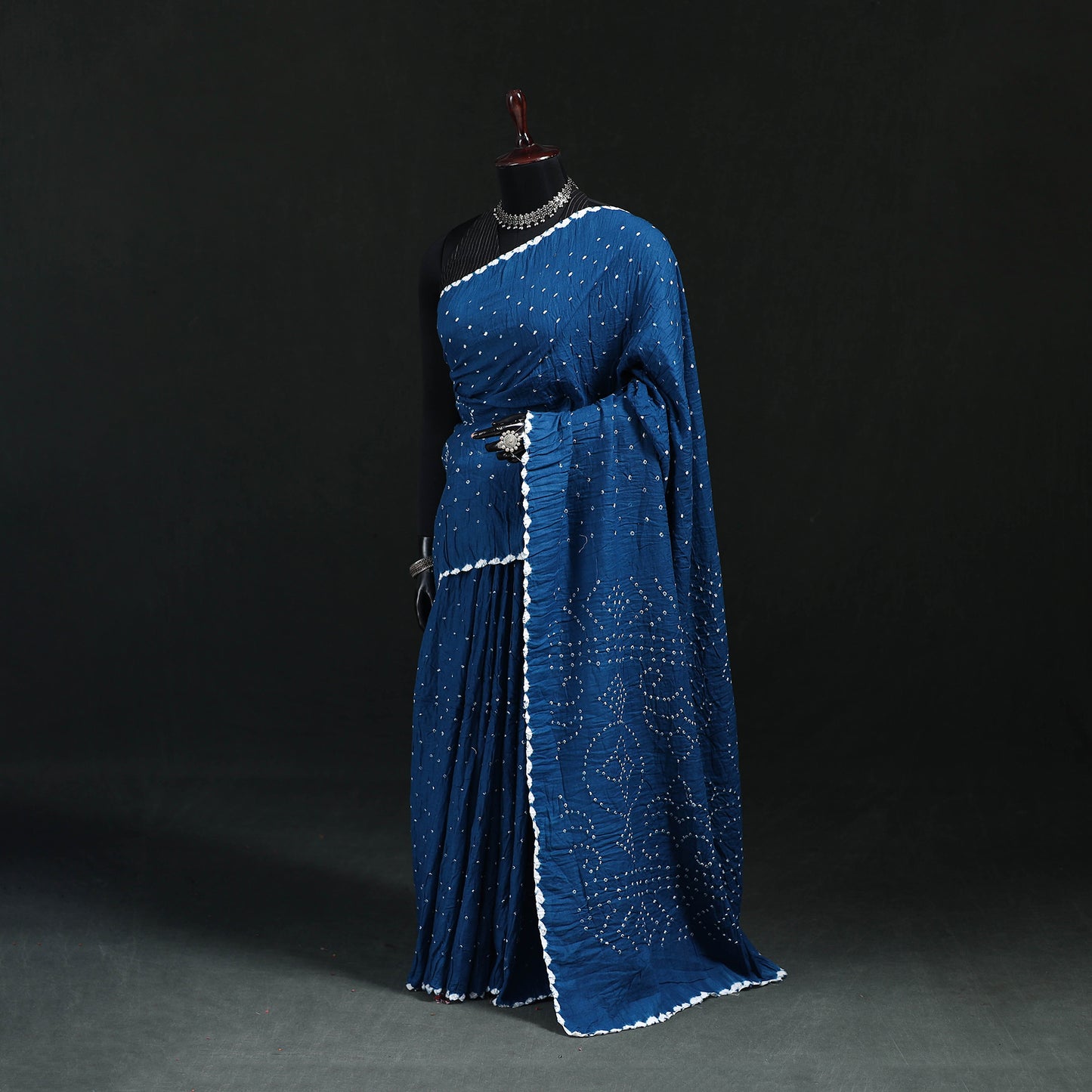 Kutch Bandhani Tie-Dye Cotton Saree 106