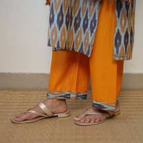 Buy Multicolor Handloom Cotton Pochampally Ikat Kurta Set