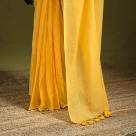 Plain Pure Mul Cotton Ready To Wear Saree 12