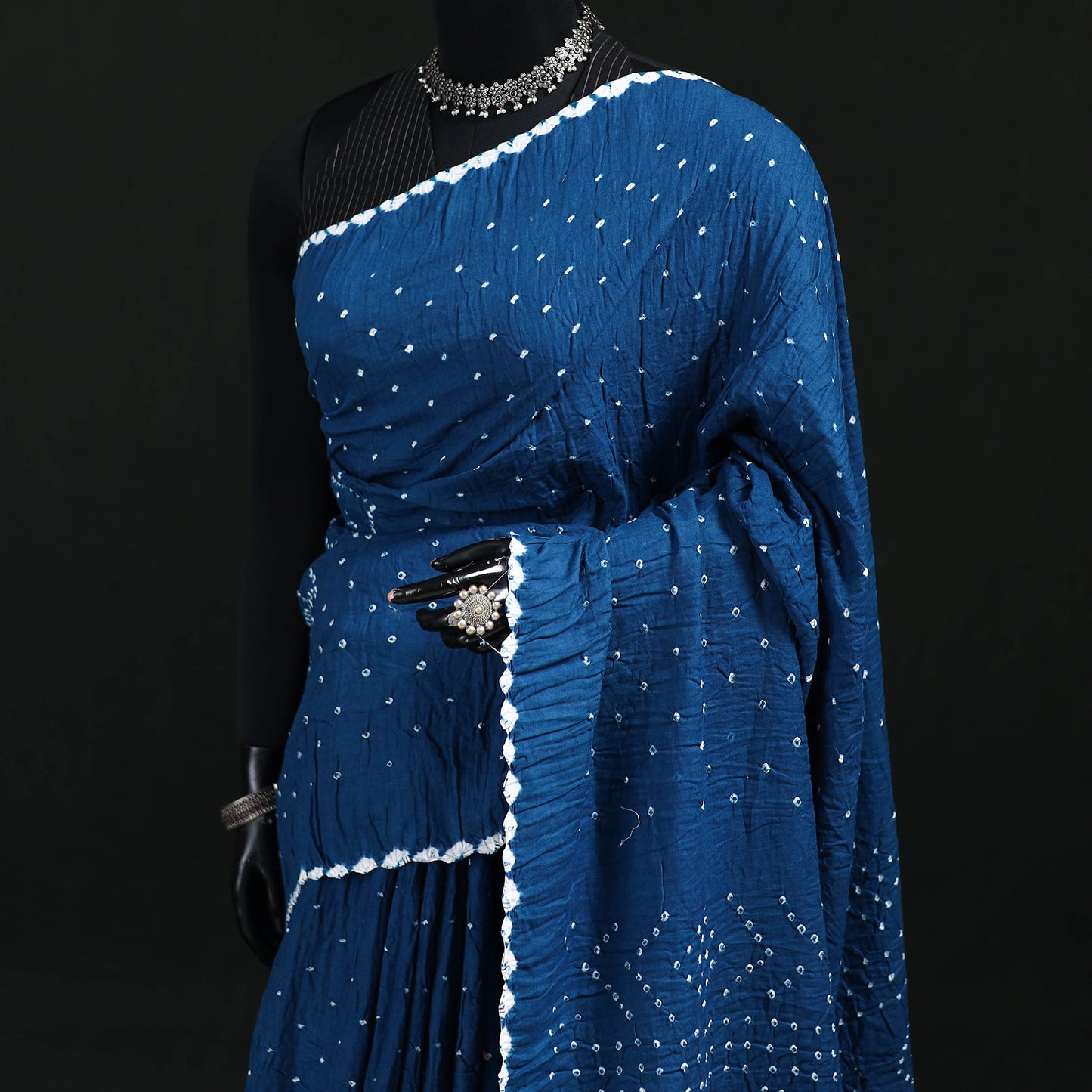 Kutch Bandhani Tie-Dye Cotton Saree 106