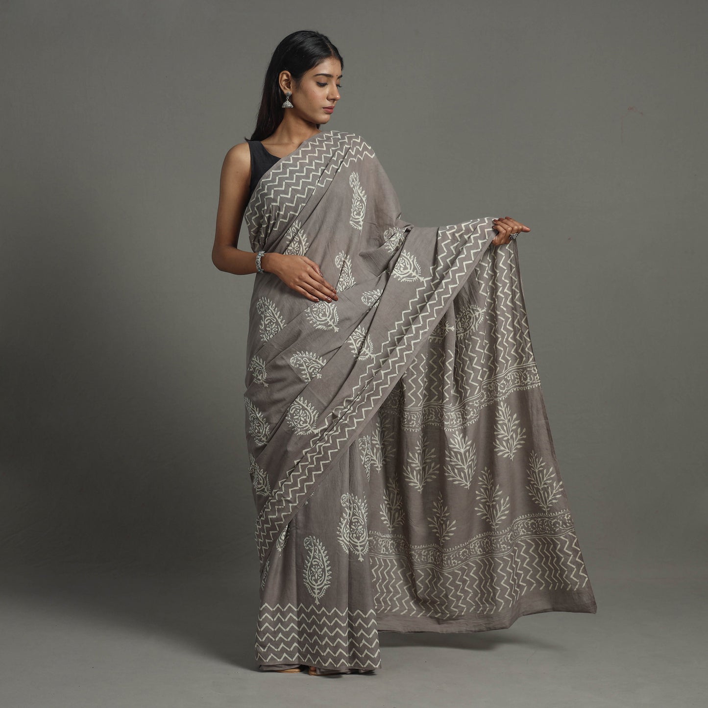 Bagru Saree