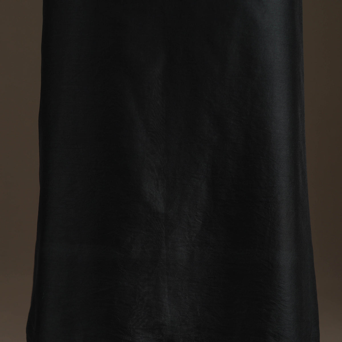 Black - Handpainted Srikalahasti Handloom Chanderi Silk Unstitched Kurta (2.3M) 16