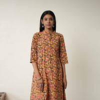 Natural Dyed Block Print Cotton Kalamkari Kurta 11