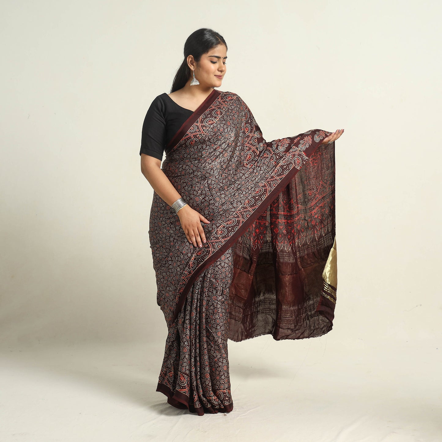 Ajrakh Saree