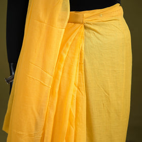 Plain Pure Mul Cotton Ready To Wear Saree 12