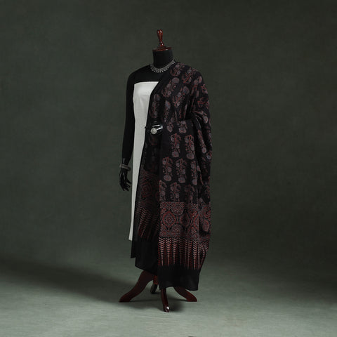 Pure Mul Cotton Kutch Hand Block Print Natural Dyed Ajrakh Dupatta 85