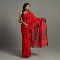 Red - Bellan Buta Cotton Handloom Saree 45