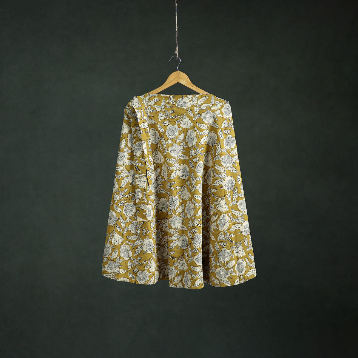 Bagru Hand Block Print Cotton Wrap Around Skirt 83