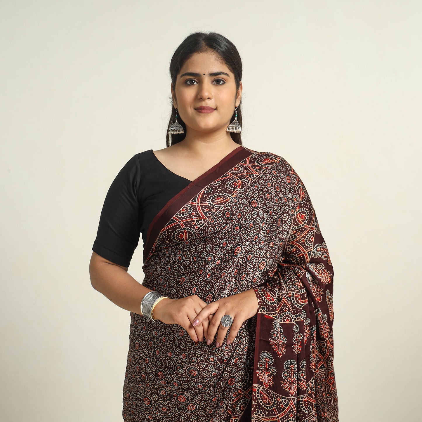 Ajrakh Saree