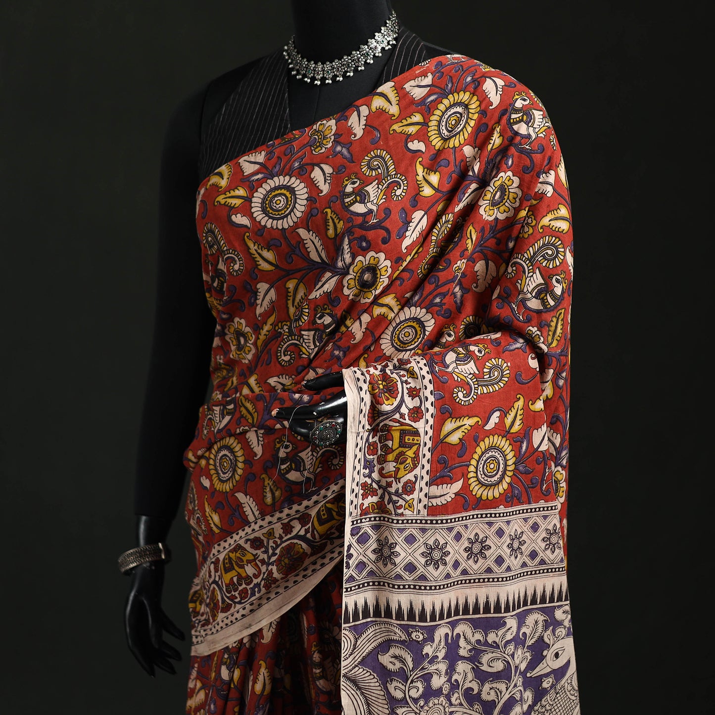 Kalamkari Printed Cotton Saree 56