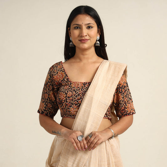 kalamkari stitched blouse 