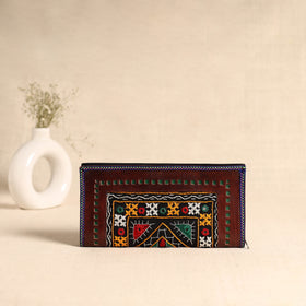 Traditional Kutch Hand Embroidery Leather Clutch / Wallet 45