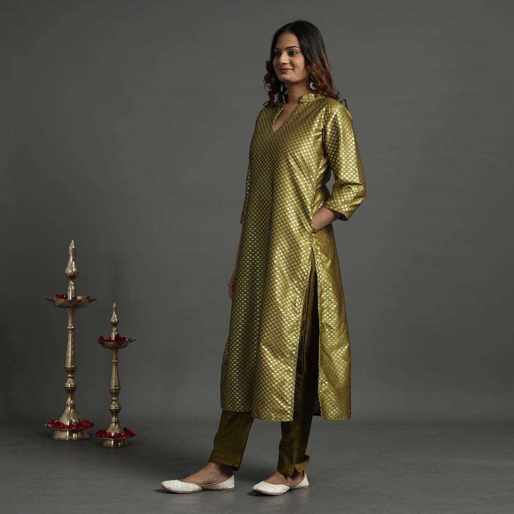 Banarasi Silk Kurta with Pant Set
