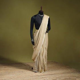 Plain Pure Mul Cotton Ready To Wear Saree 11