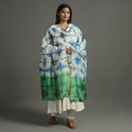 Multicolor - shibori tie-dye handloom chanderi silk dupatta