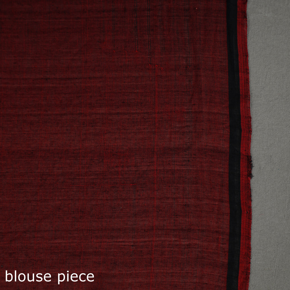 Red - Bellan Buta Cotton Handloom Saree 45