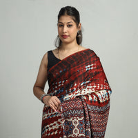 Ajrakh Modal Silk Saree