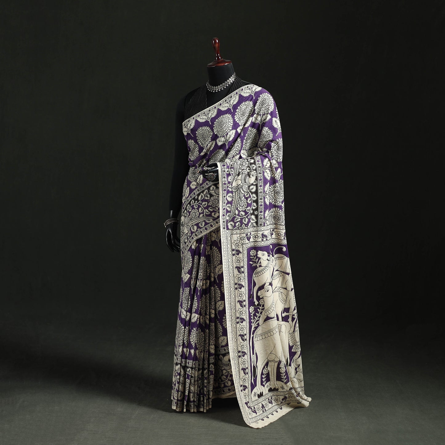 Kalamkari Printed Cotton Saree 57