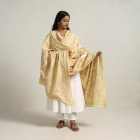  Hand Embroidered Bengal Kantha Work Dupatta 