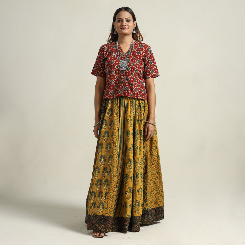 Ajrakh Patchwork Skirt 