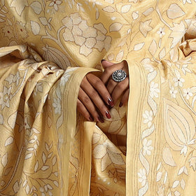  Hand Embroidered Bengal Kantha Work Dupatta 