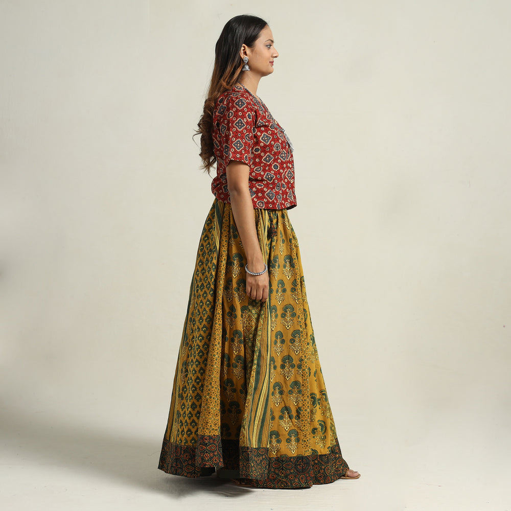 Ajrakh Patchwork Skirt 