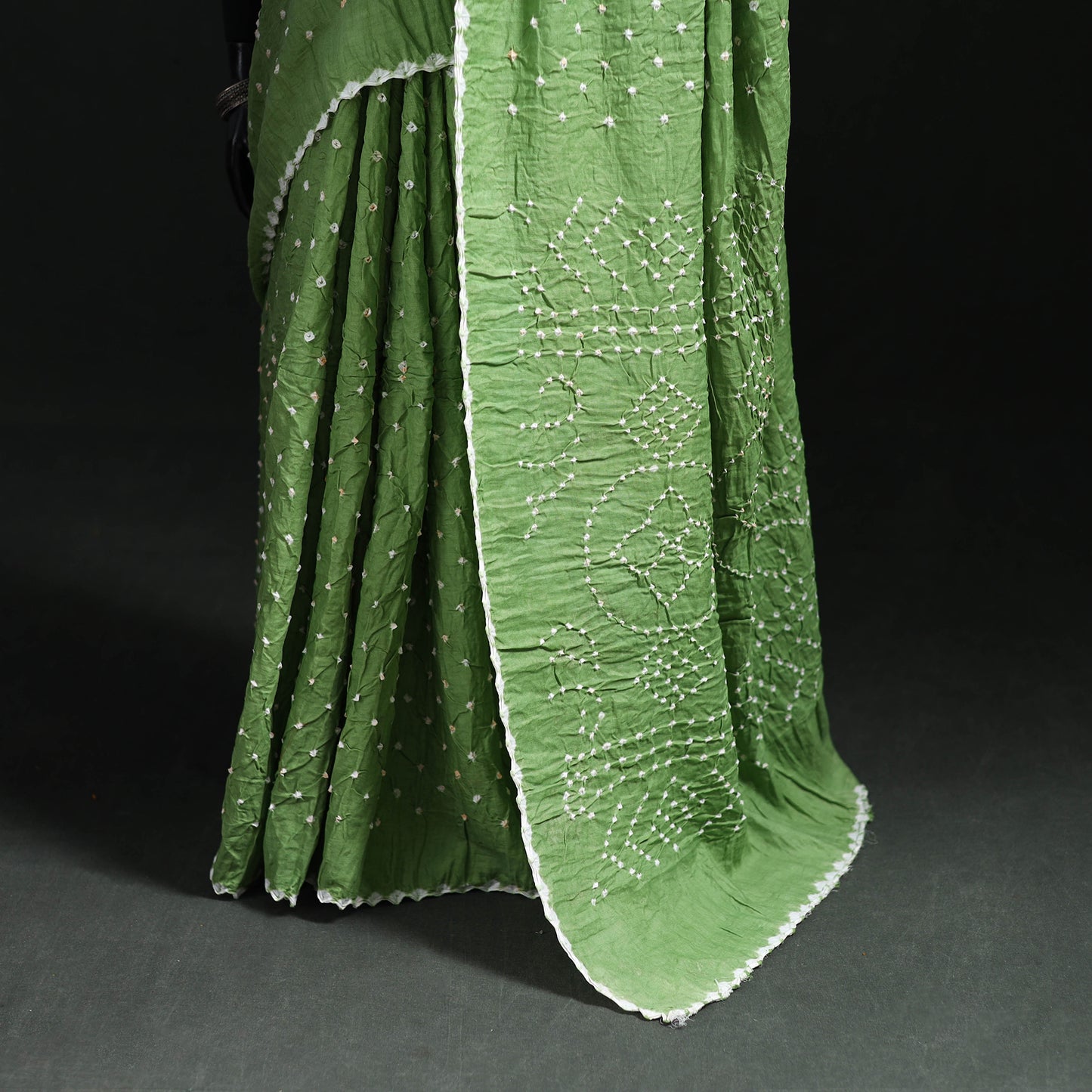Kutch Bandhani Tie-Dye Cotton Saree 108