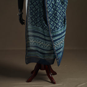 Akola Dabu Hand Block Print Chanderi Silk Handloom Dupatta 11