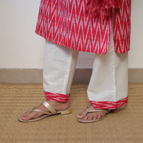 Pink - Handloom Cotton Pochampally Ikat Kurta Set 01
