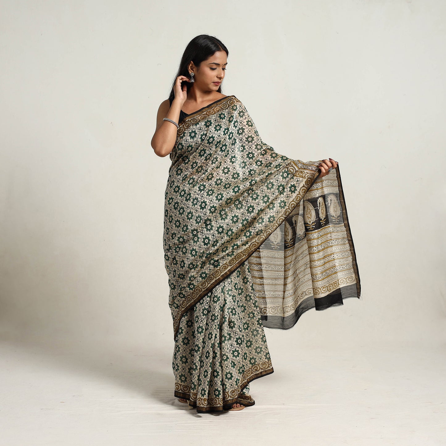 Bagru Saree