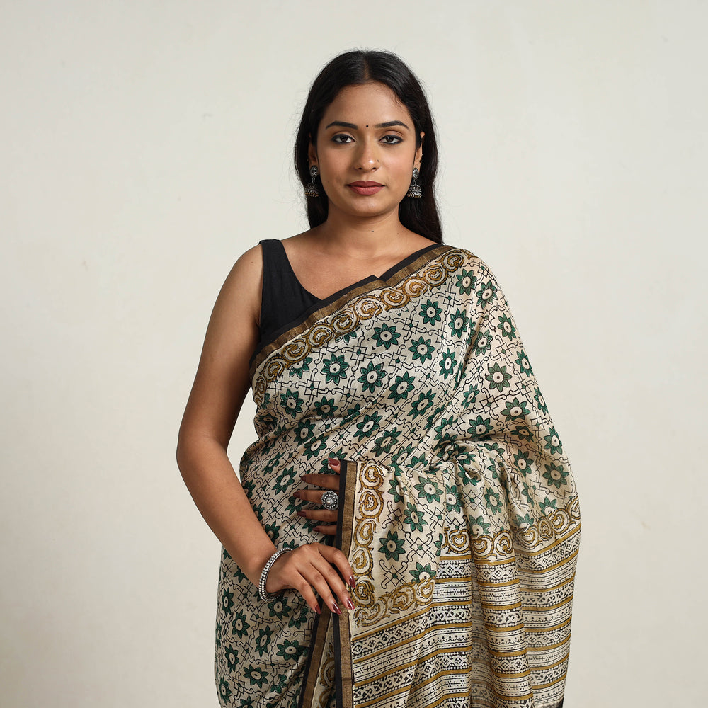 Bagru Saree