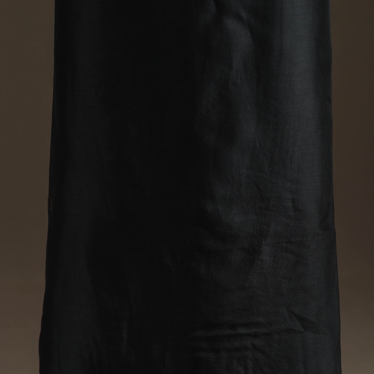 Black - Handpainted Srikalahasti Handloom Chanderi Silk Unstitched Kurta (2.3M) 20