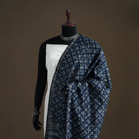 Akola Dabu Hand Block Print Chanderi Silk Handloom Dupatta 13