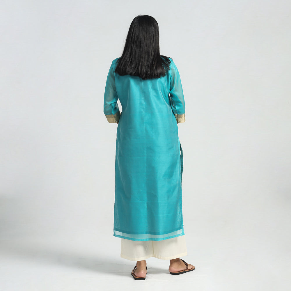 Maheshwari Cotton Kurta with Dupatta Set