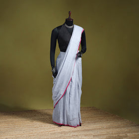 Plain Pure Mul Cotton Ready To Wear Saree 09