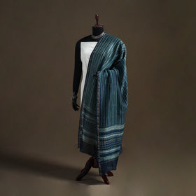 Akola Dabu Hand Block Print Chanderi Silk Handloom Dupatta 14