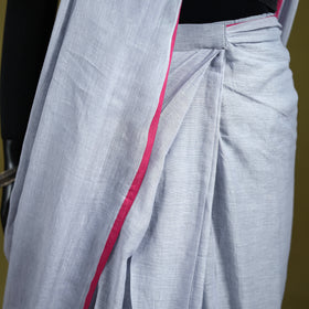 Plain Pure Mul Cotton Ready To Wear Saree 09
